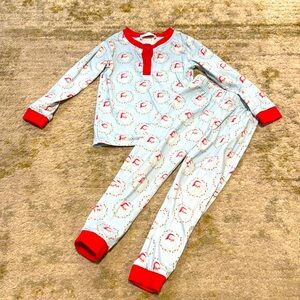 Cecil and Lou Toddler Santa Blue Pajamas 3T